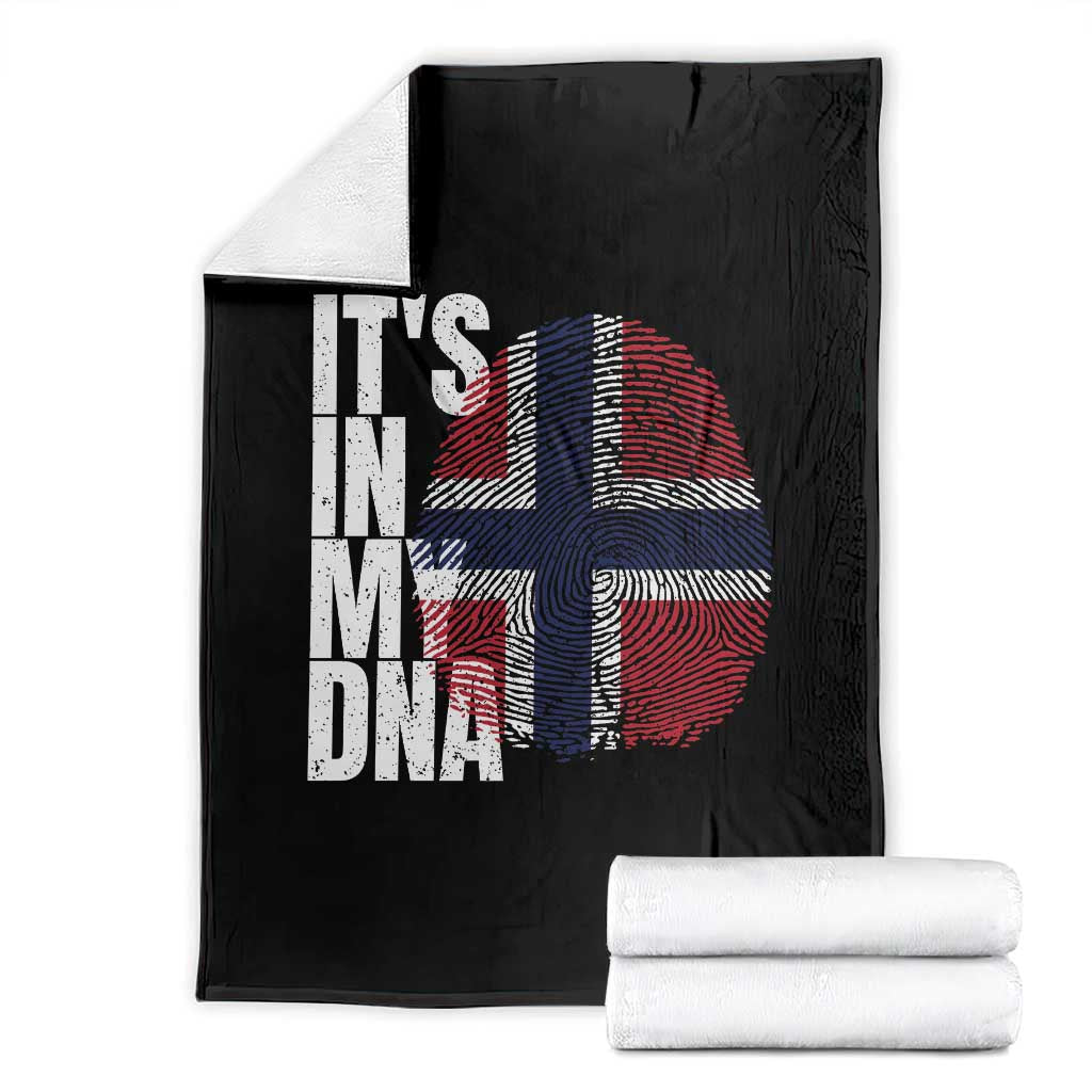 It's in My DNA Norway Norwegian Flag Pride Throw Blanket