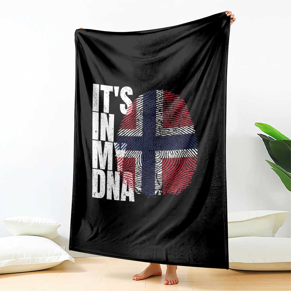 It's in My DNA Norway Norwegian Flag Pride Throw Blanket