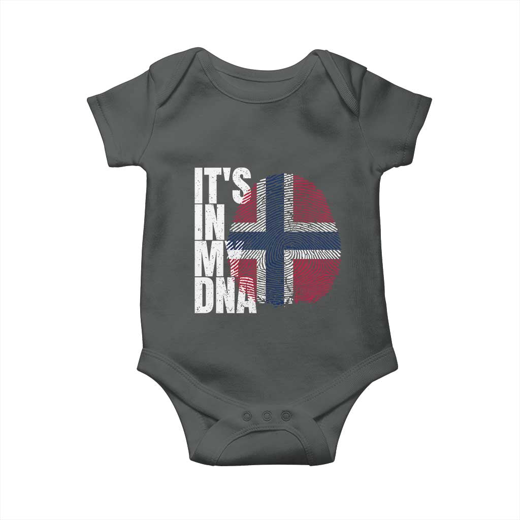 It's in My DNA Norway Norwegian Flag Pride Baby Onesie