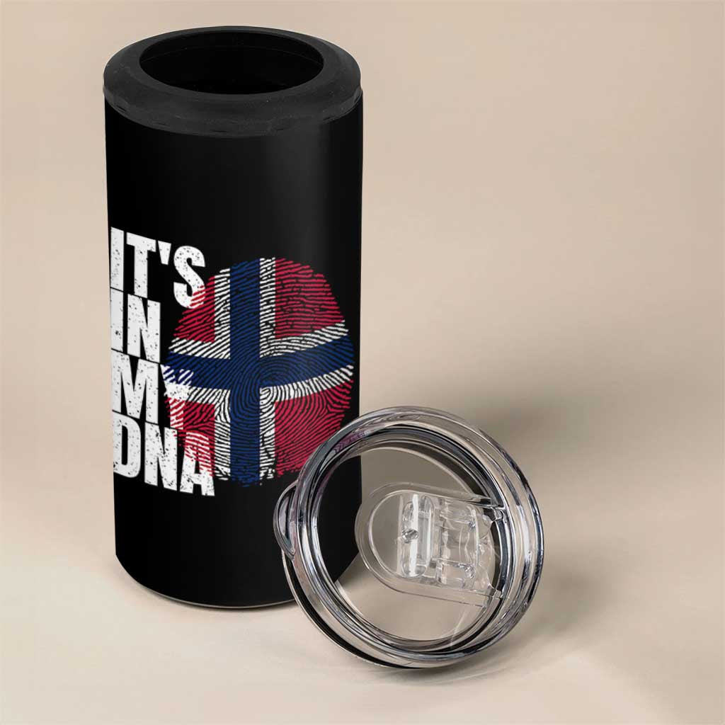 It's in My DNA Norway Norwegian Flag Pride 4 in 1 Can Cooler Tumbler