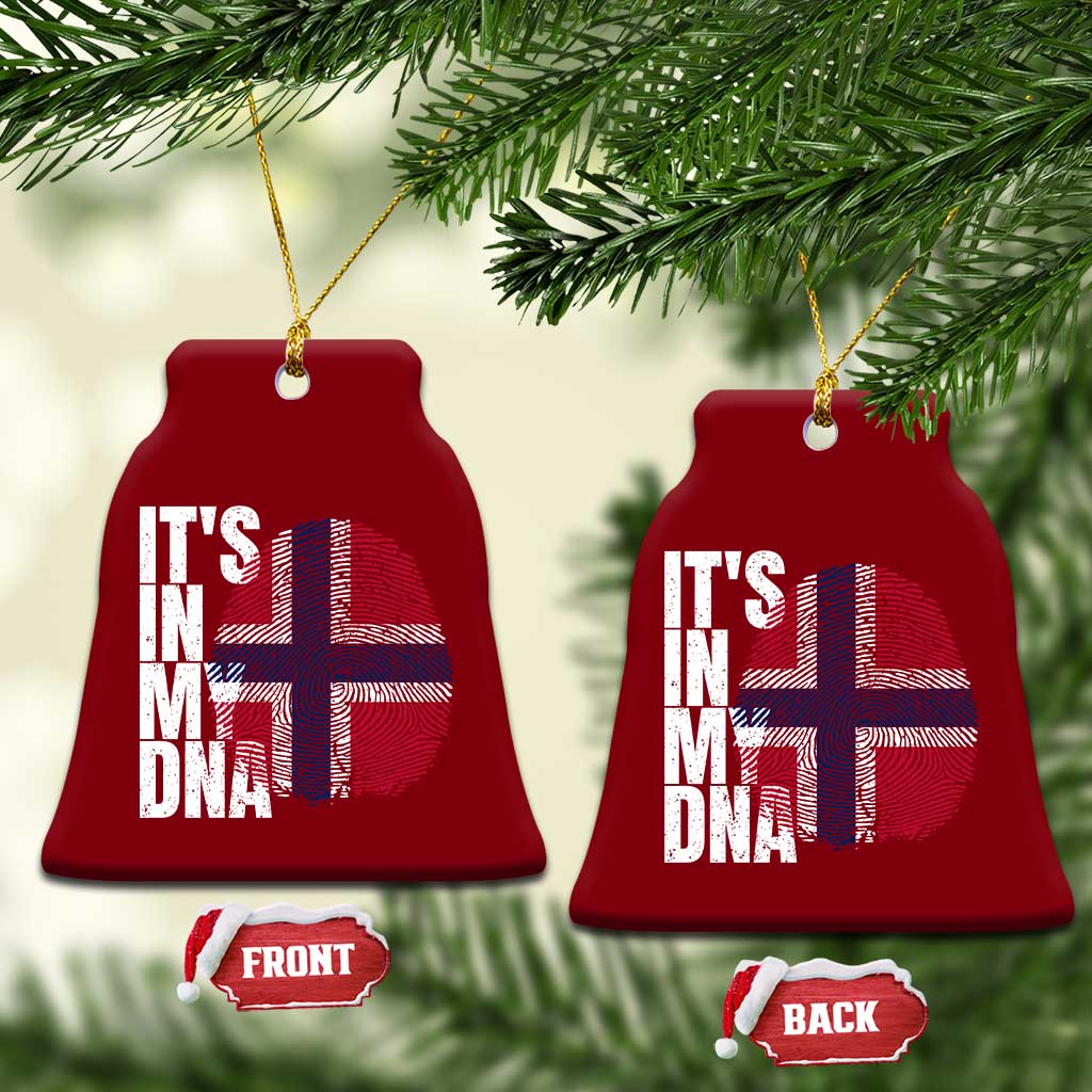 It's in My DNA Norway Norwegian Flag Pride Ceramic Ornament