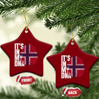 It's in My DNA Norway Norwegian Flag Pride Ceramic Ornament