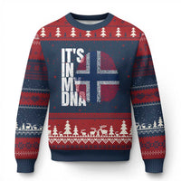 It's in My DNA Norway Norwegian Flag Pride Ugly Christmas Sweater