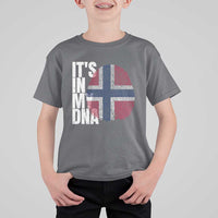 It's in My DNA Norway Norwegian Flag Pride T Shirt For Kid