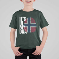 It's in My DNA Norway Norwegian Flag Pride T Shirt For Kid