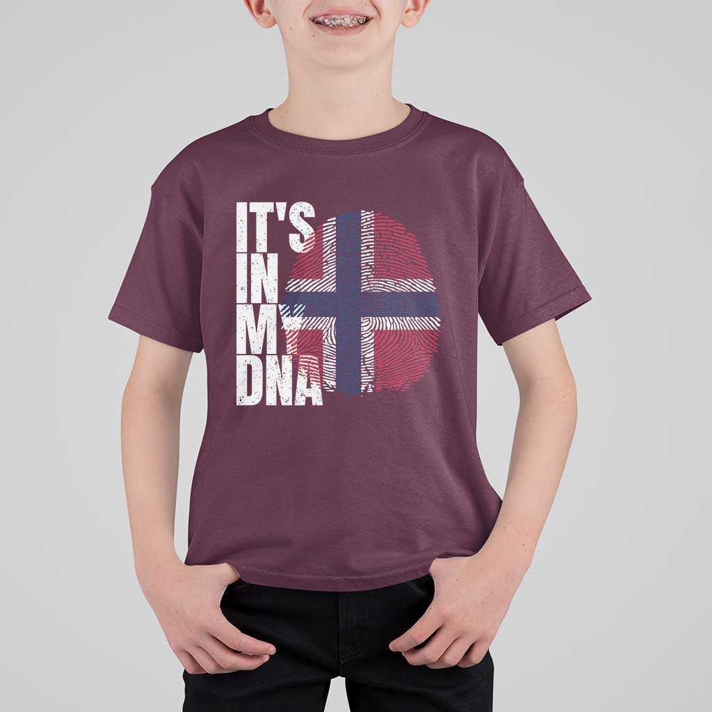 It's in My DNA Norway Norwegian Flag Pride T Shirt For Kid