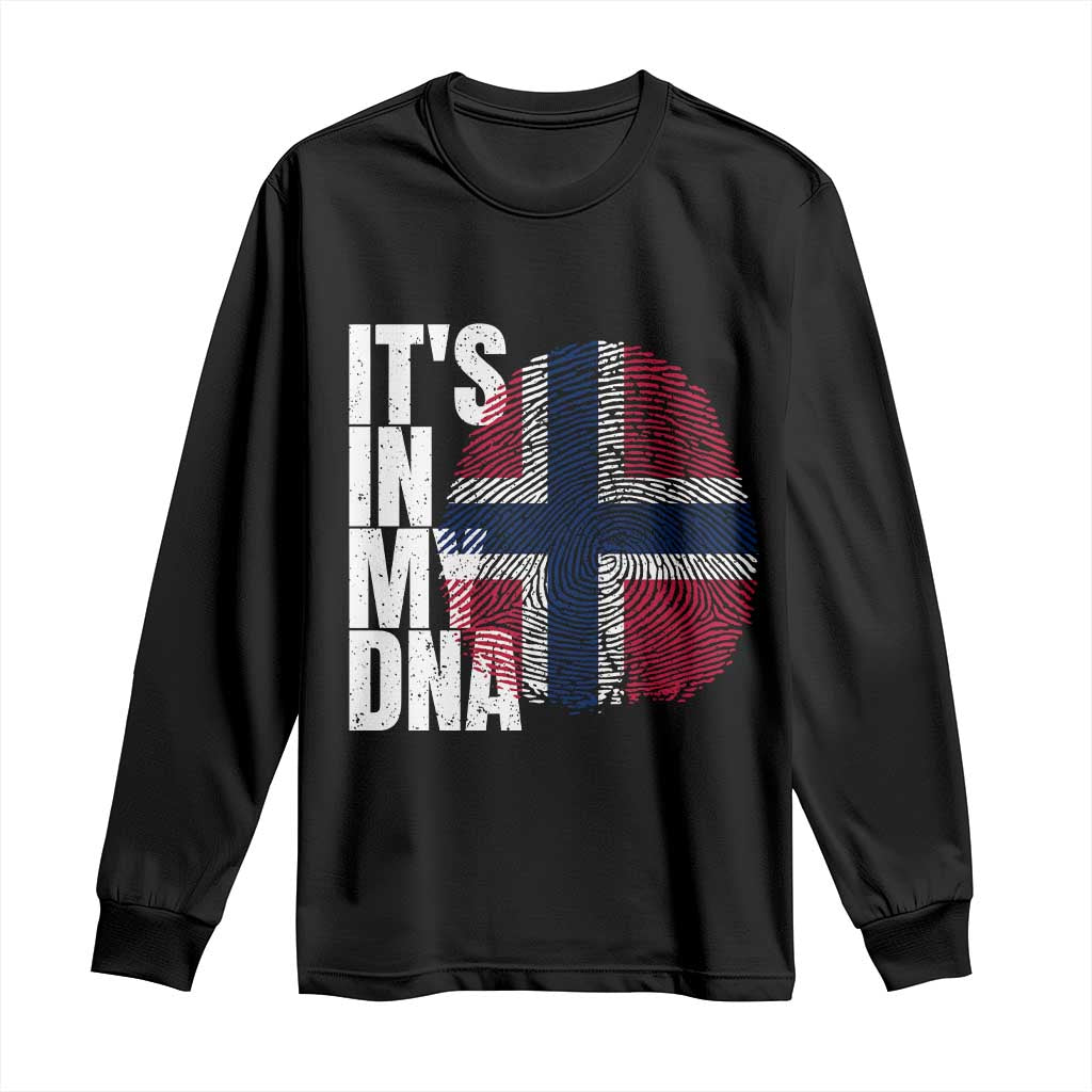 It's in My DNA Norway Norwegian Flag Pride Long Sleeve Shirt