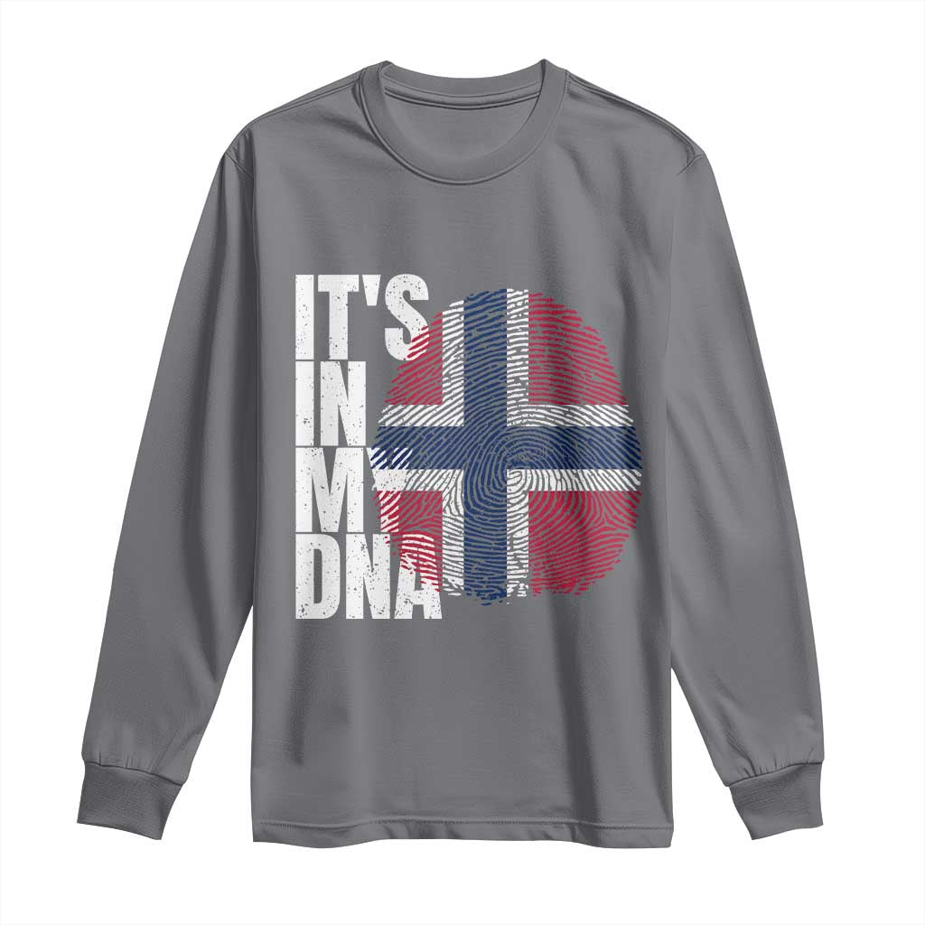 It's in My DNA Norway Norwegian Flag Pride Long Sleeve Shirt