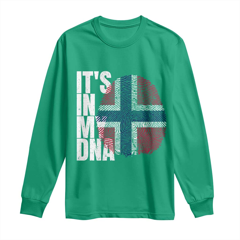 It's in My DNA Norway Norwegian Flag Pride Long Sleeve Shirt
