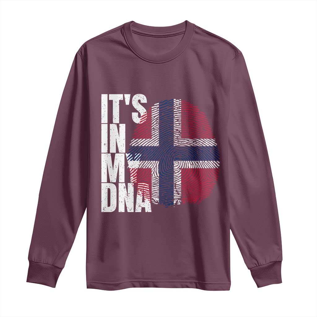 It's in My DNA Norway Norwegian Flag Pride Long Sleeve Shirt