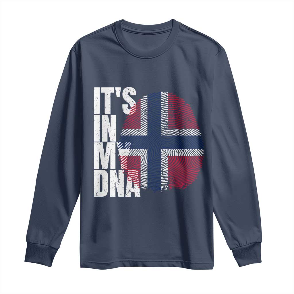 It's in My DNA Norway Norwegian Flag Pride Long Sleeve Shirt