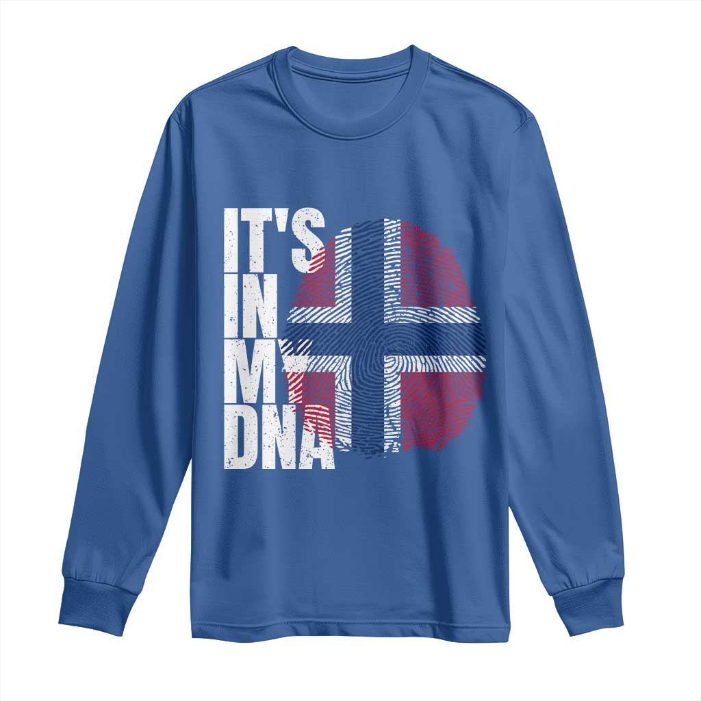 It's in My DNA Norway Norwegian Flag Pride Long Sleeve Shirt