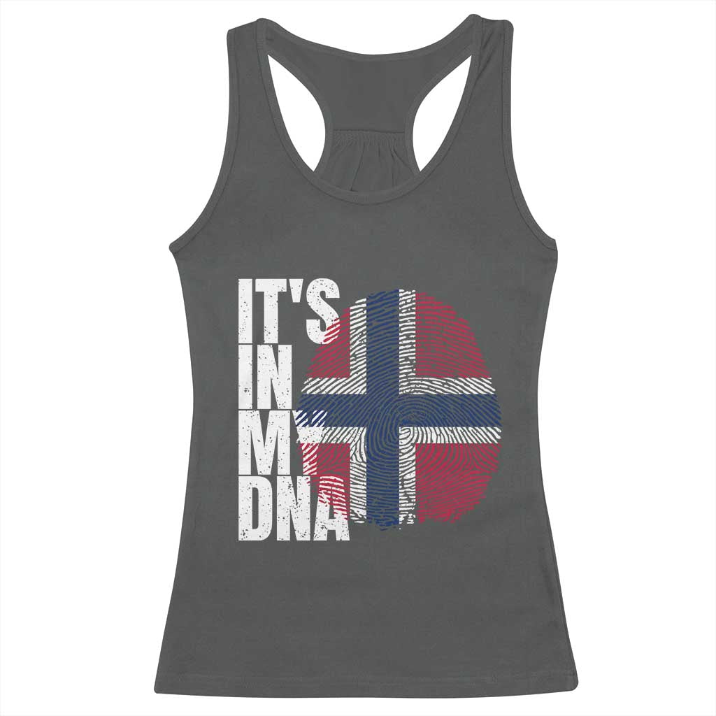 It's in My DNA Norway Norwegian Flag Pride Racerback Tank Top