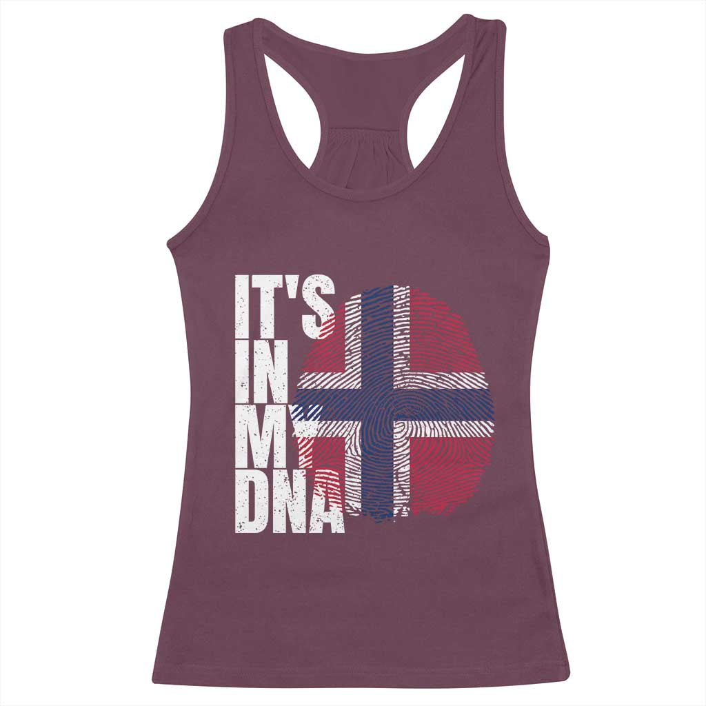 It's in My DNA Norway Norwegian Flag Pride Racerback Tank Top