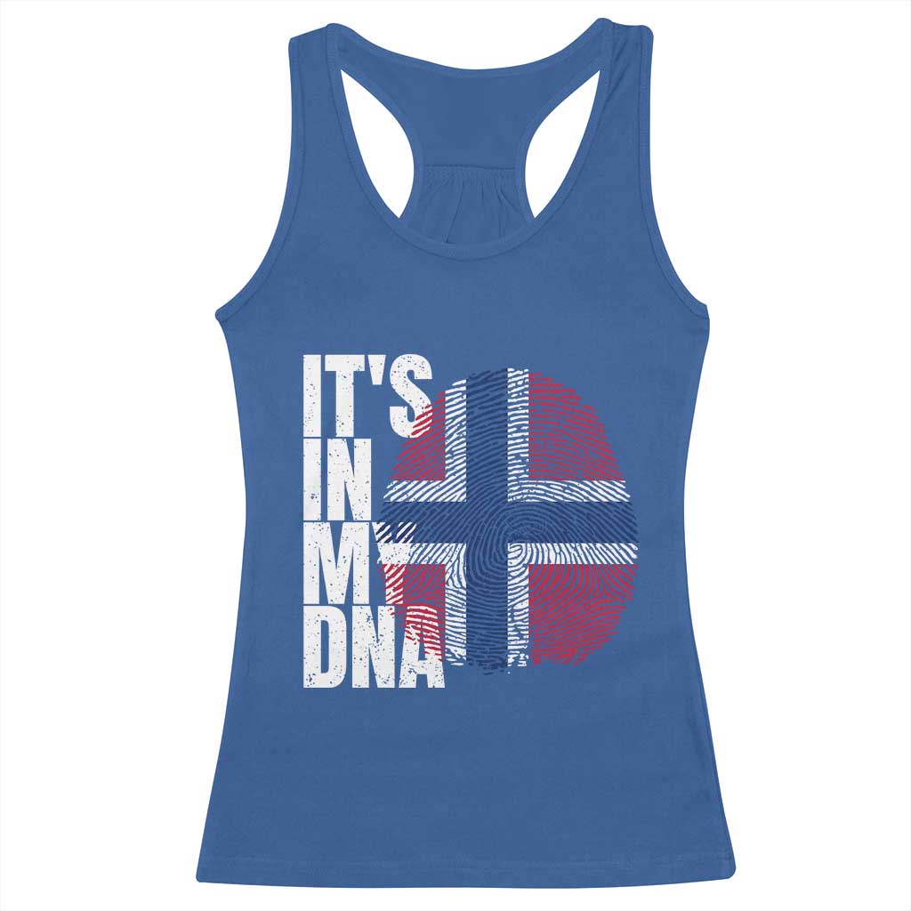 It's in My DNA Norway Norwegian Flag Pride Racerback Tank Top