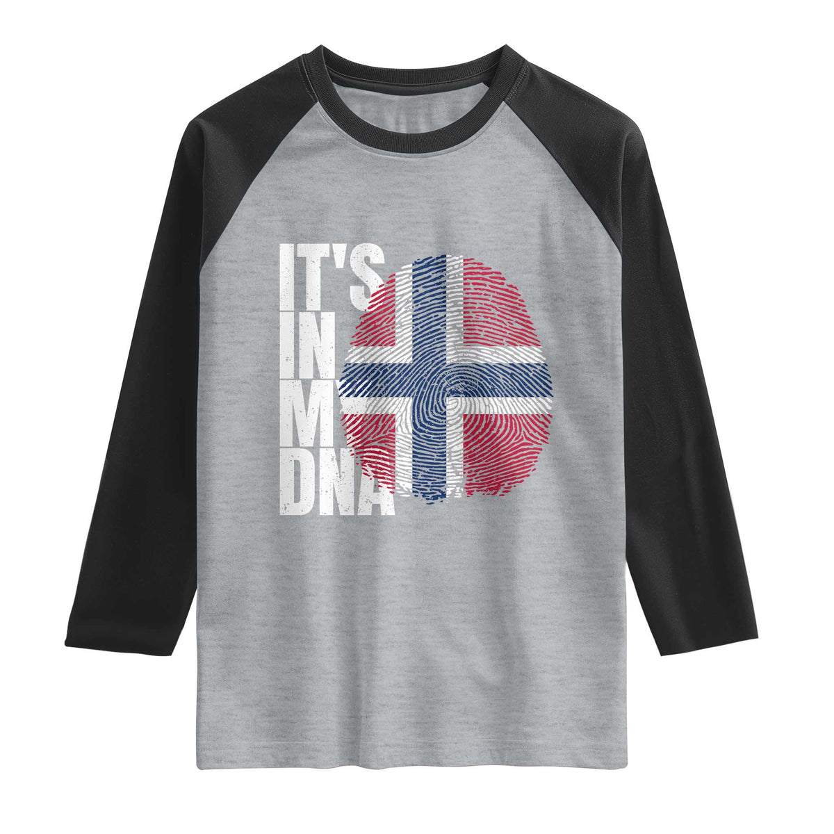 It's in My DNA Norway Norwegian Flag Pride Raglan Shirt
