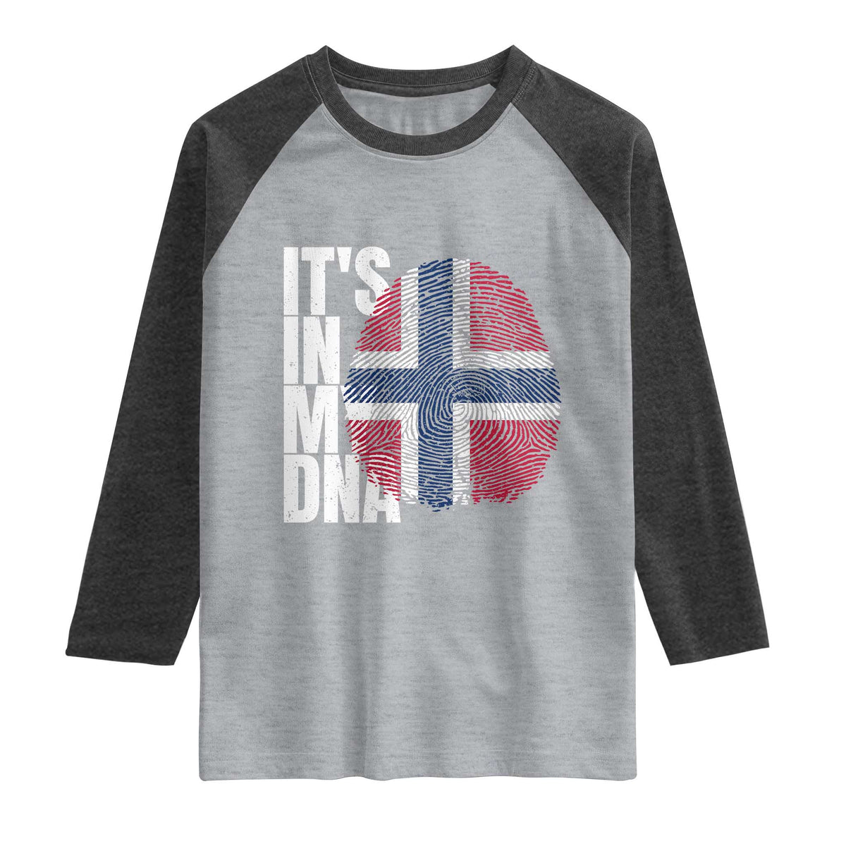 It's in My DNA Norway Norwegian Flag Pride Raglan Shirt