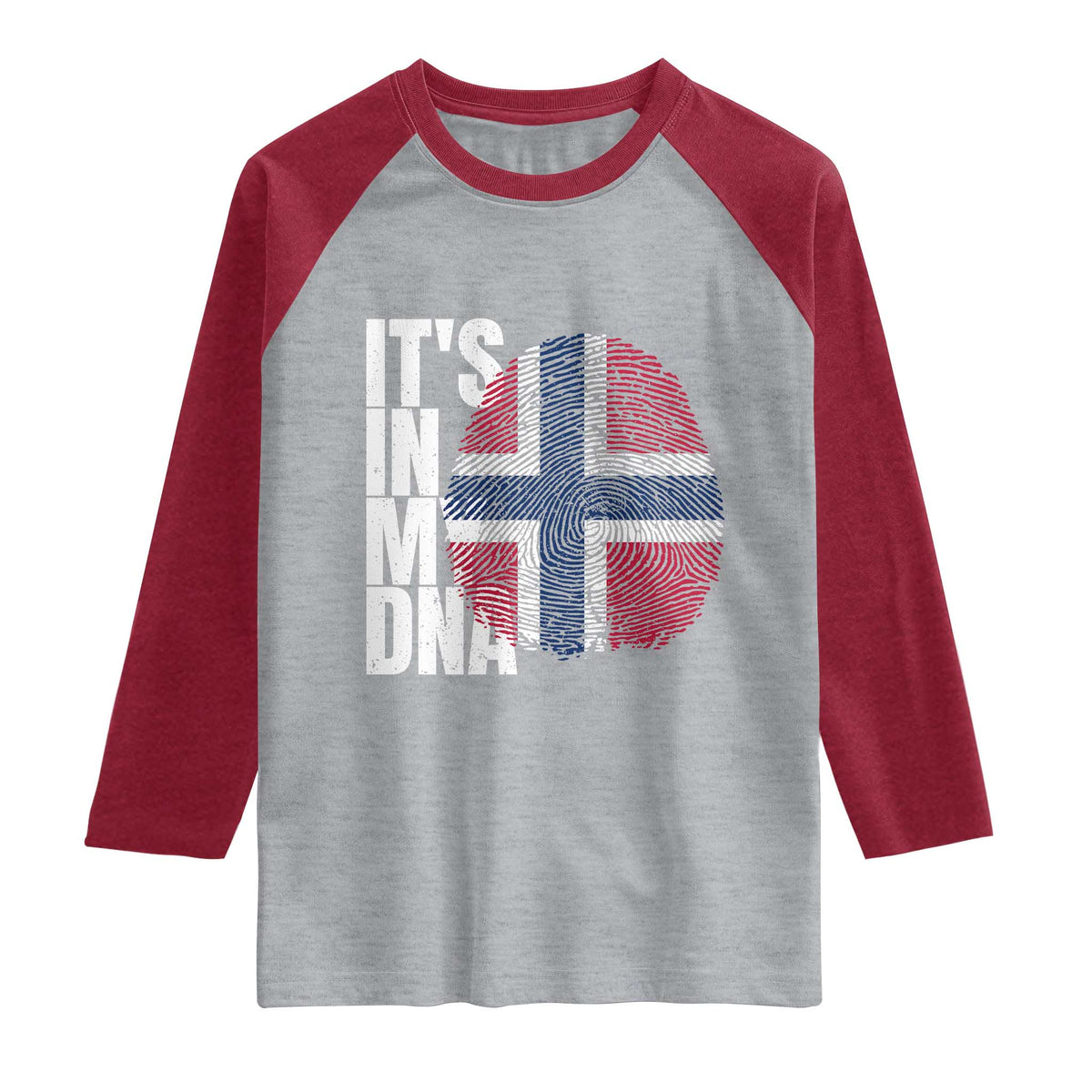 It's in My DNA Norway Norwegian Flag Pride Raglan Shirt