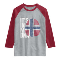 It's in My DNA Norway Norwegian Flag Pride Raglan Shirt