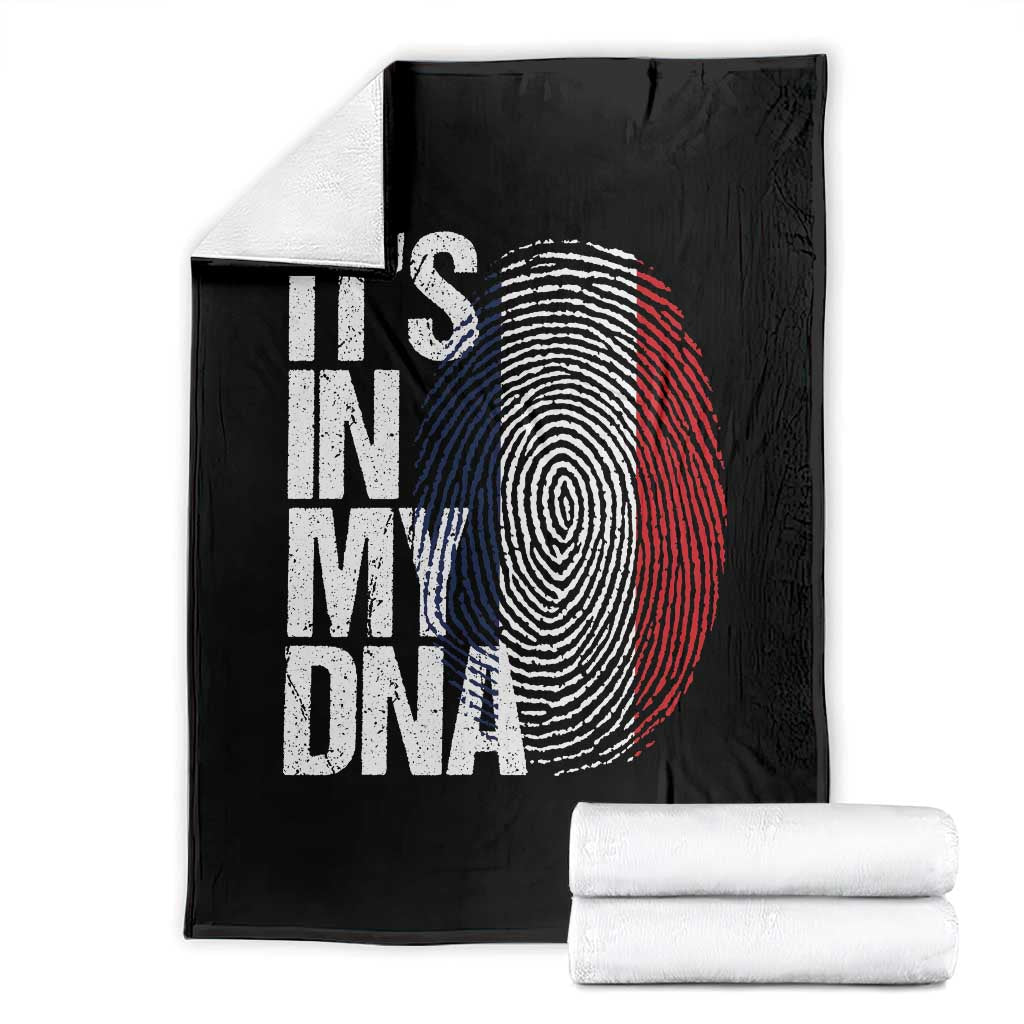 It's in My DNA France French Flag Throw Blanket