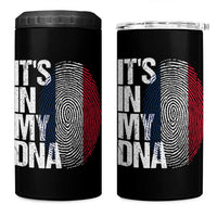 It's in My DNA France French Flag 4 in 1 Can Cooler Tumbler