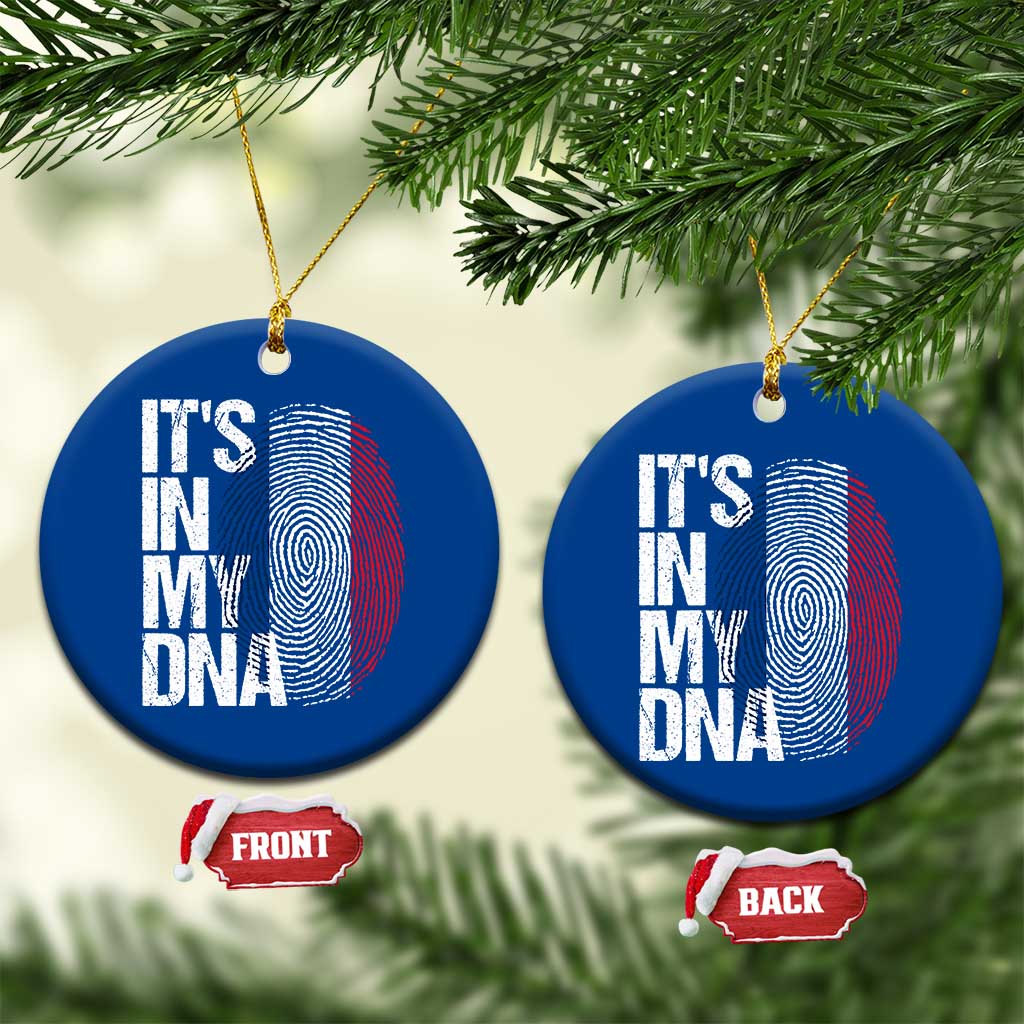 It's in My DNA France French Flag Ceramic Ornament