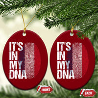 It's in My DNA France French Flag Ceramic Ornament