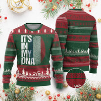 It's in My DNA France French Flag Ugly Christmas Sweater