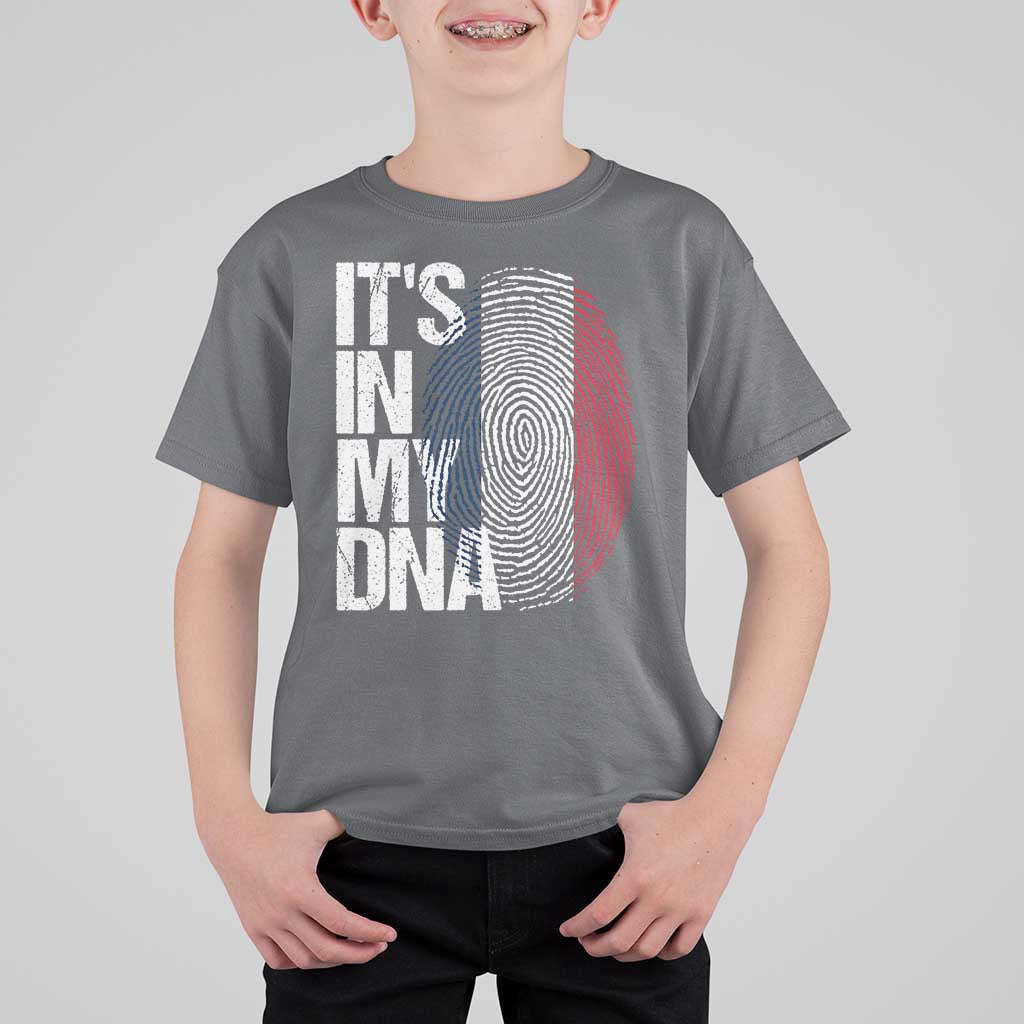 It's in My DNA France French Flag T Shirt For Kid