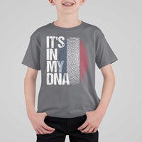 It's in My DNA France French Flag T Shirt For Kid
