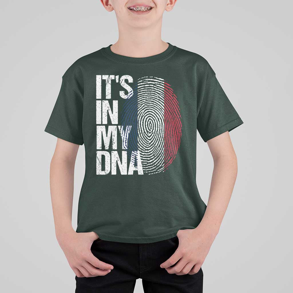 It's in My DNA France French Flag T Shirt For Kid