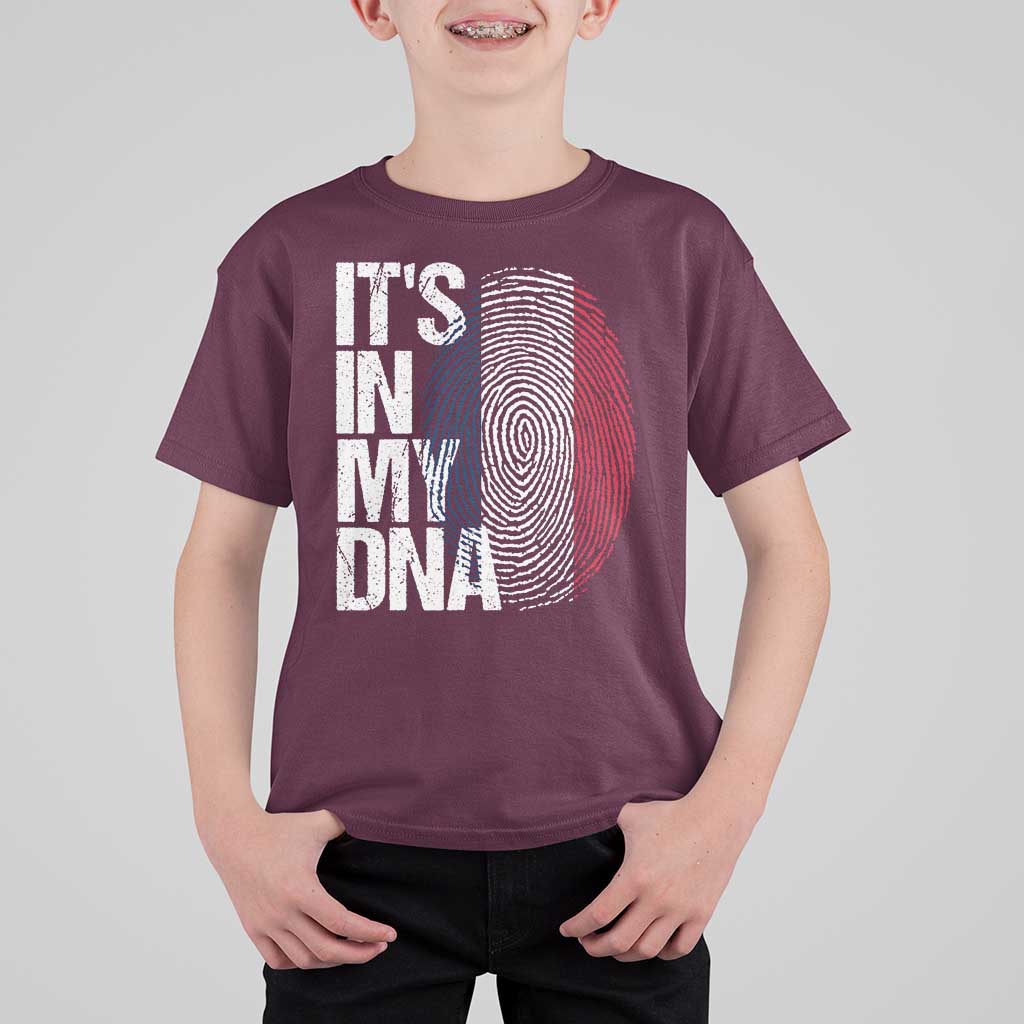 It's in My DNA France French Flag T Shirt For Kid