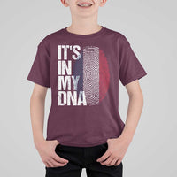 It's in My DNA France French Flag T Shirt For Kid