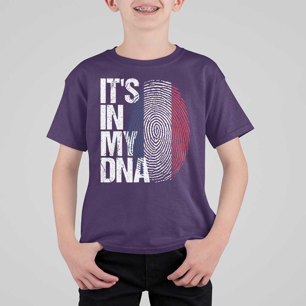 It's in My DNA France French Flag T Shirt For Kid