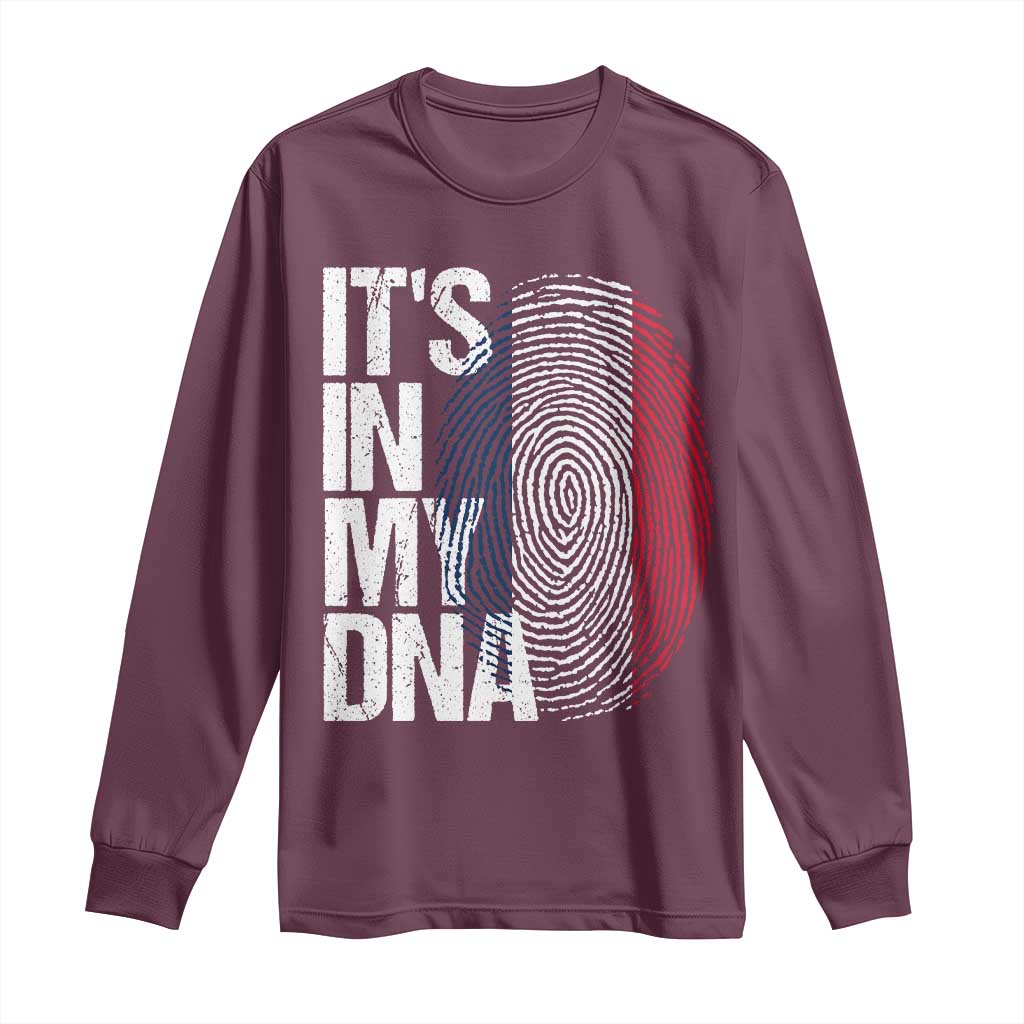 It's in My DNA France French Flag Long Sleeve Shirt