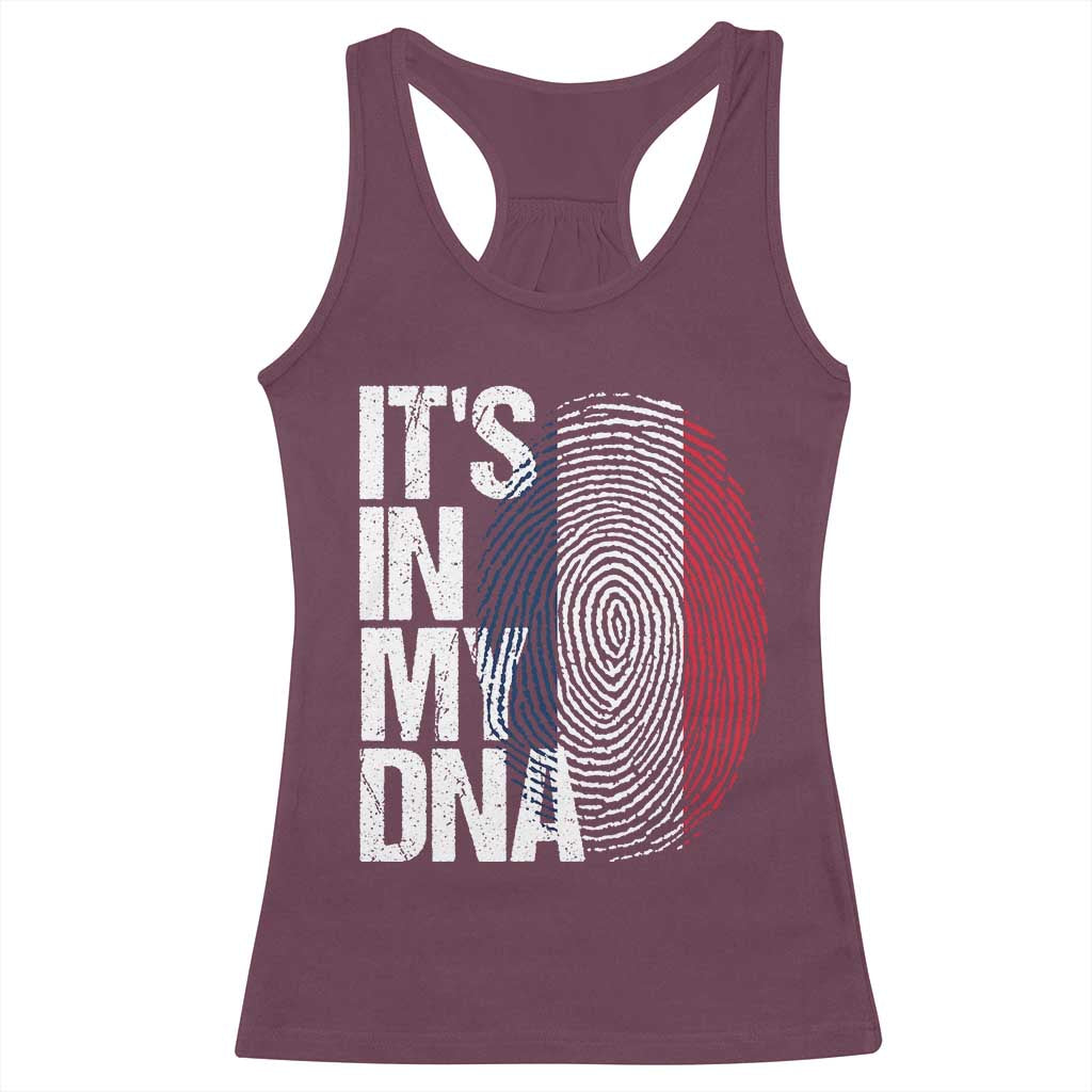 It's in My DNA France French Flag Racerback Tank Top