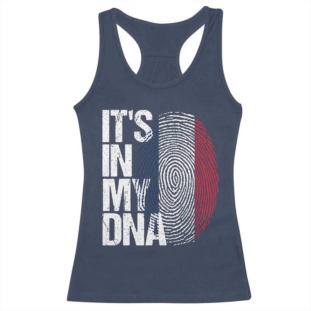 It's in My DNA France French Flag Racerback Tank Top
