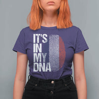 It's in My DNA France French Flag T Shirt For Women