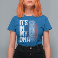 It's in My DNA France French Flag T Shirt For Women