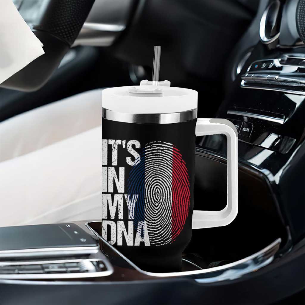 It's in My DNA France French Flag Tumbler With Handle
