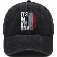 It's in My DNA France French Flag Washed Cotton Baseball Cap