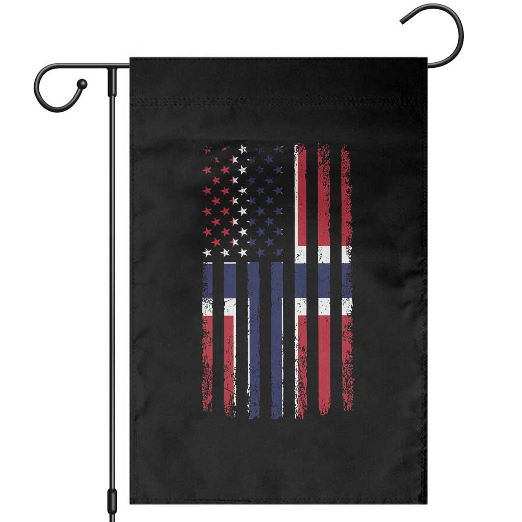 Norwegian Roots Half American Flag USA Norway Pride Garden Flag