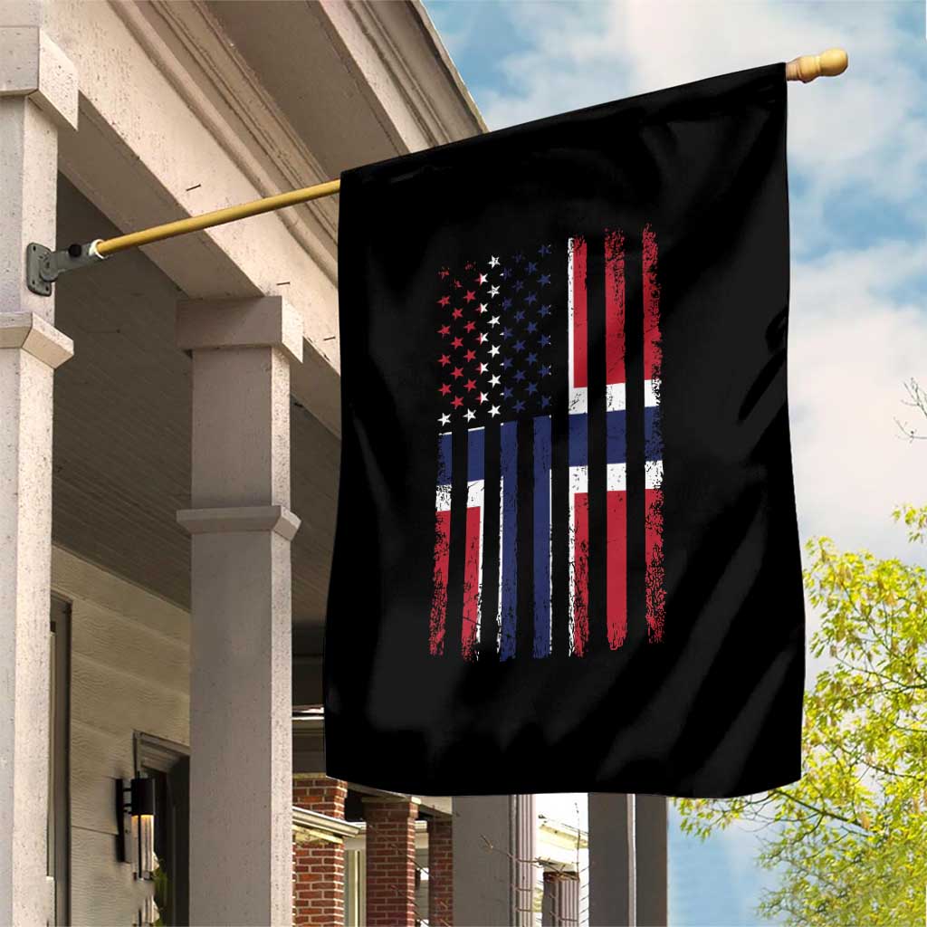 Norwegian Roots Half American Flag USA Norway Pride Garden Flag