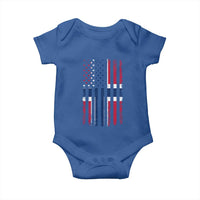 Norwegian Roots Half American Flag USA Norway Pride Baby Onesie