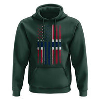 Norwegian Roots Half American Flag USA Norway Pride Hoodie
