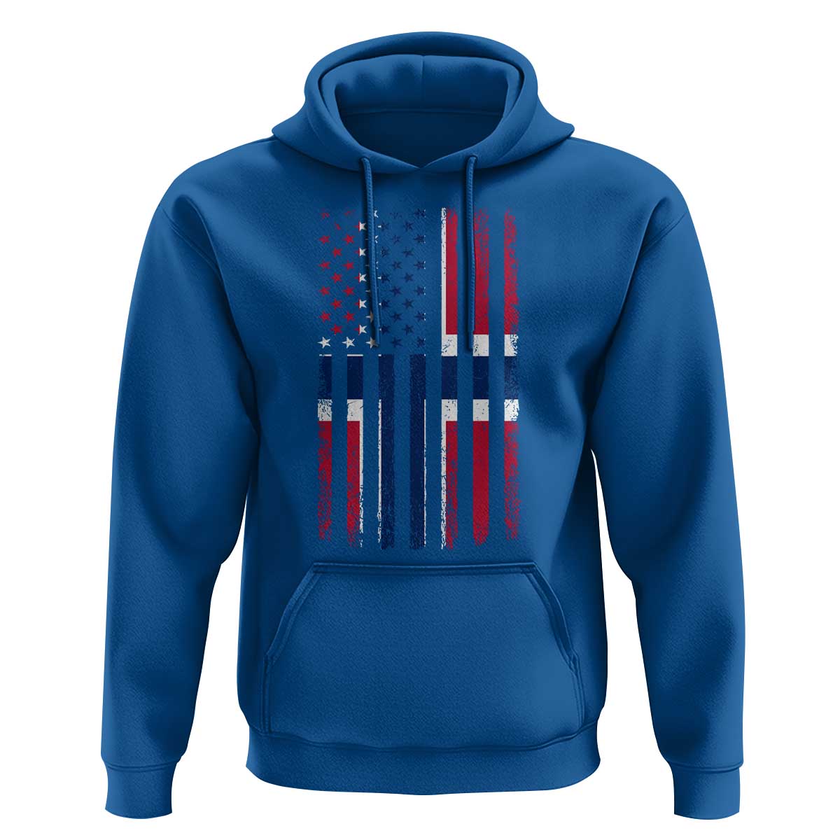 Norwegian Roots Half American Flag USA Norway Pride Hoodie