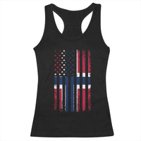 Norwegian Roots Half American Flag USA Norway Pride Racerback Tank Top