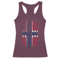 Norwegian Roots Half American Flag USA Norway Pride Racerback Tank Top