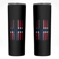 Norwegian Roots Half American Flag USA Norway Pride Skinny Tumbler