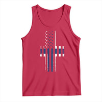 Norwegian Roots Half American Flag USA Norway Pride Tank Top